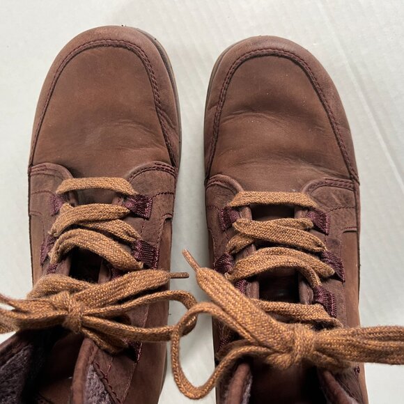 Chaco Sz 7 Barbary Women Mahogany Waterproof Leather Ankle Boots Shoes - Picture 5 of 7